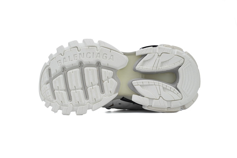 【DA0P7】白灰黑 巴黎3代时尚复古低帮跑鞋 Balenciaga Track Sneaker White Gray Black
