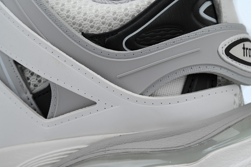 【DA0P7】白灰黑 巴黎3代时尚复古低帮跑鞋 Balenciaga Track Sneaker White Gray Black