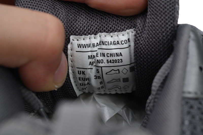 【DA0P7】深灰 巴黎3代时尚复古低帮跑鞋 542436 W3FE3 1250 Balenciaga Track Sneaker Dark Grey