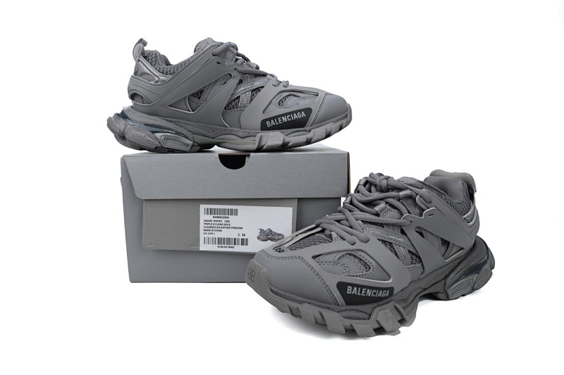 【DA0P7】深灰 巴黎3代时尚复古低帮跑鞋 542436 W3FE3 1250 Balenciaga Track Sneaker Dark Grey