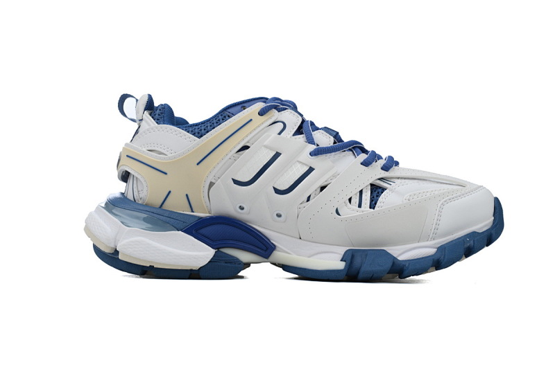 【DA0P7】白蓝 巴黎3代时尚复古低帮跑鞋 Balenciaga Track Sneaker White Blue