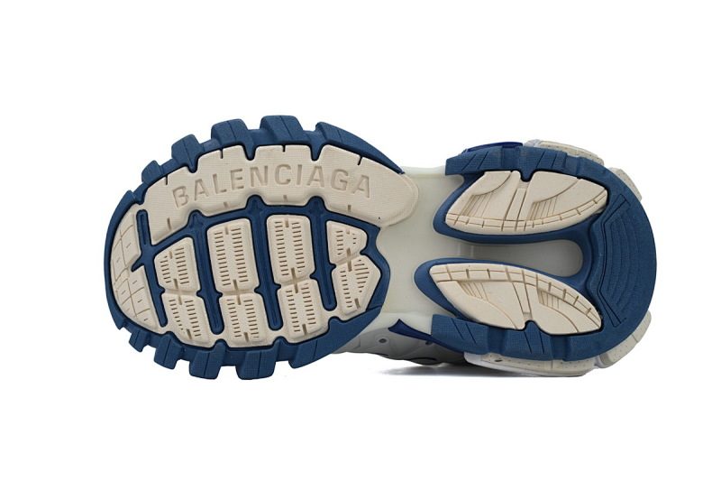 【DA0P7】白蓝 巴黎3代时尚复古低帮跑鞋 Balenciaga Track Sneaker White Blue