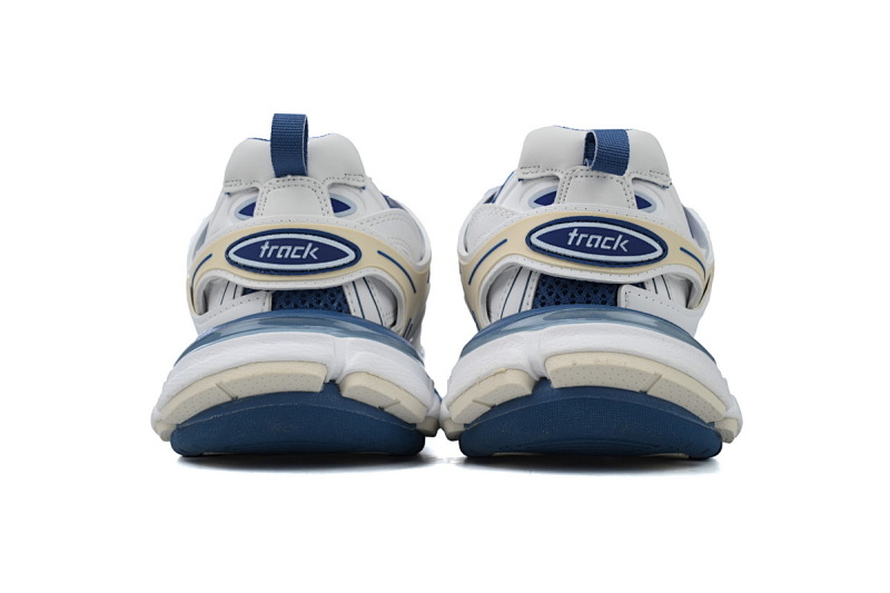 【DA0P7】白蓝 巴黎3代时尚复古低帮跑鞋 Balenciaga Track Sneaker White Blue