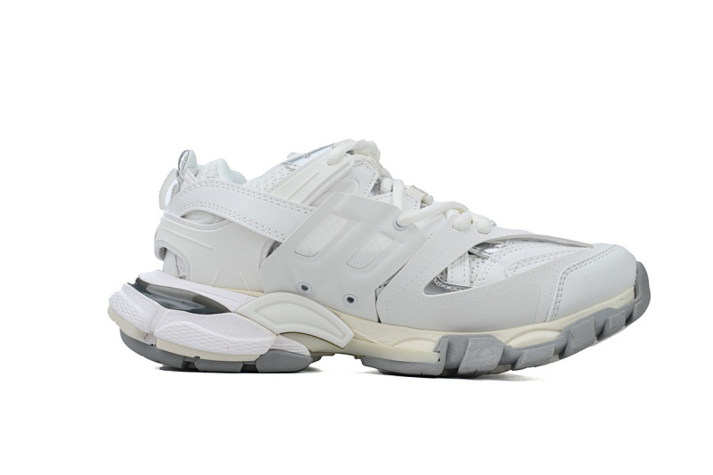 【DA0P7】白灰银 巴黎3代时尚复古低帮跑鞋 542436 W2FSC 9081 Balenciaga Track Sneaker White Grey Silver