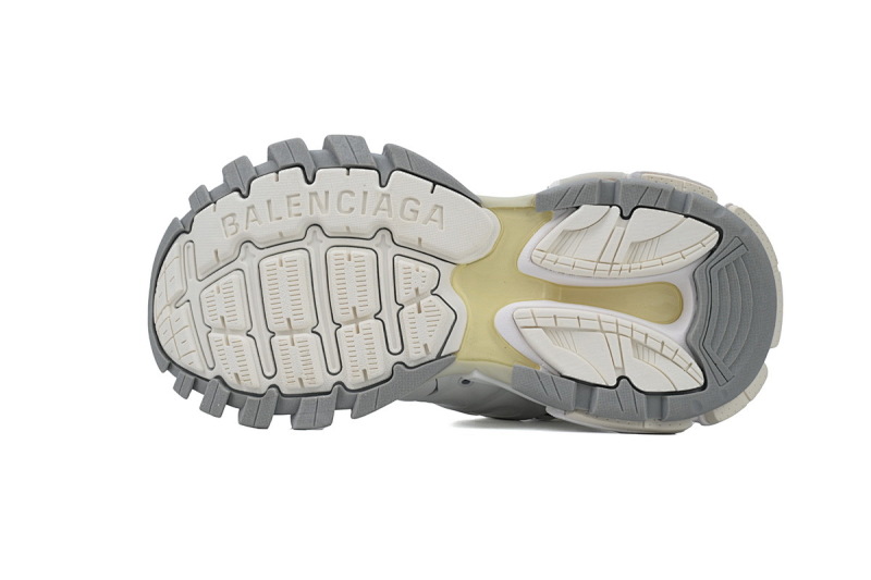 【DA0P7】白灰银 巴黎3代时尚复古低帮跑鞋 542436 W2FSC 9081 Balenciaga Track Sneaker White Grey Silver