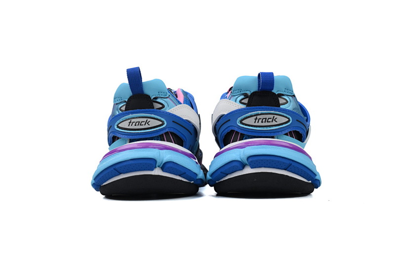 【DA0P7】灰宝蓝 巴黎3代时尚复古低帮跑鞋 Balenciaga Track Sneaker Grey Blue
