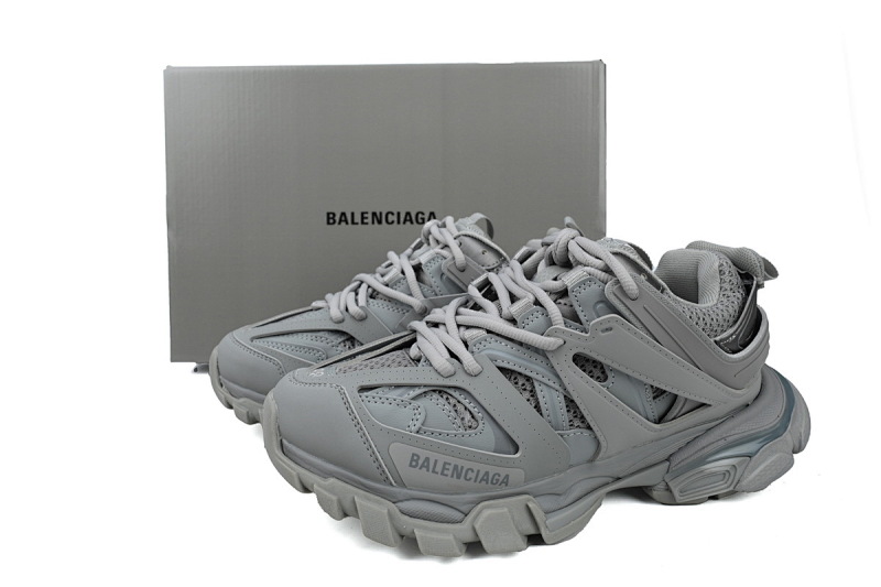 【DA0P7】灰色 巴黎3代时尚复古低帮跑鞋 Balenciaga Track Sneaker Grey