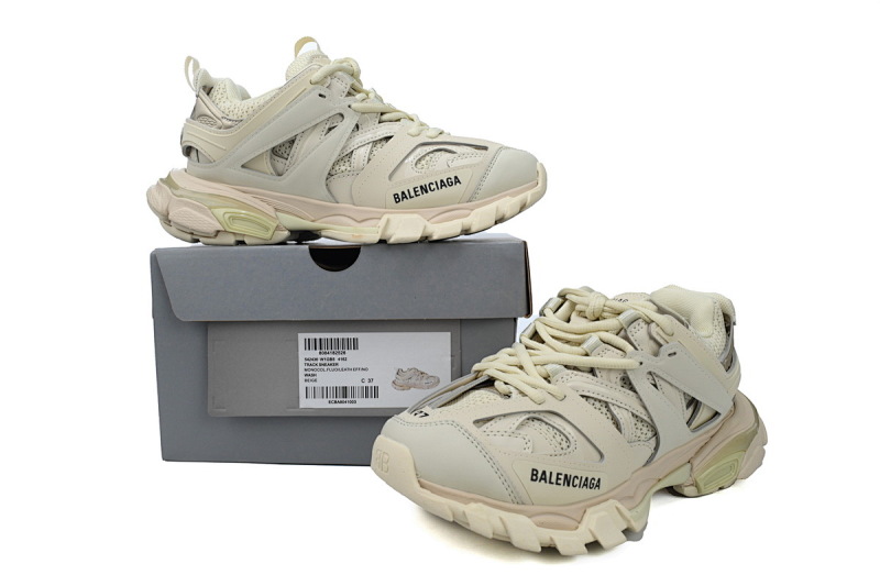 【DA0P7】米色 巴黎3代时尚复古低帮跑鞋 542436 W1GB5 4162 Balenciaga Track Sneaker Beige