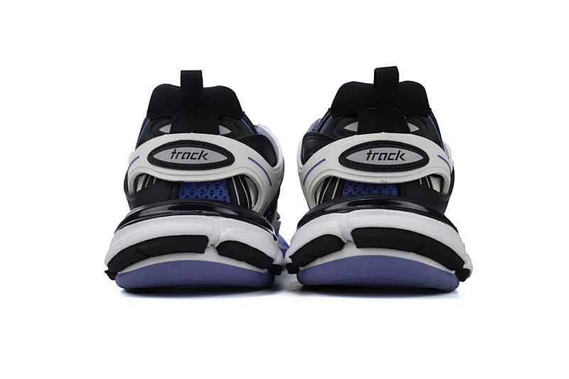 【DA0P7】白黑紫 巴黎3代时尚复古低帮跑鞋 Balenciaga Track Sneaker White Black Purple