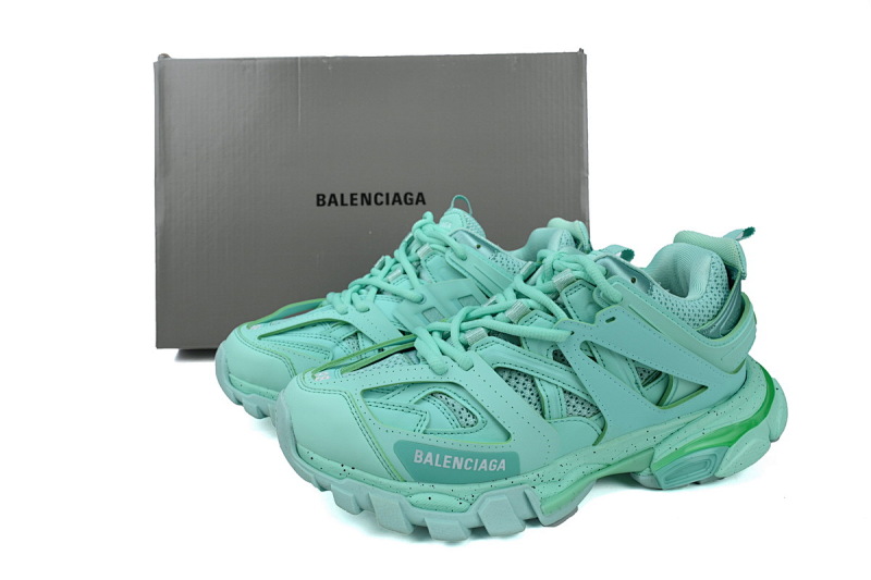 【DA0P7】薄荷绿 巴黎3代时尚复古低帮跑鞋 Balenciaga Track Sneaker Mint Green