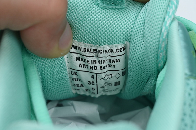 【DA0P7】薄荷绿 巴黎3代时尚复古低帮跑鞋 Balenciaga Track Sneaker Mint Green