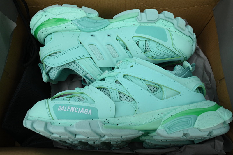 【DA0P7】薄荷绿 巴黎3代时尚复古低帮跑鞋 Balenciaga Track Sneaker Mint Green