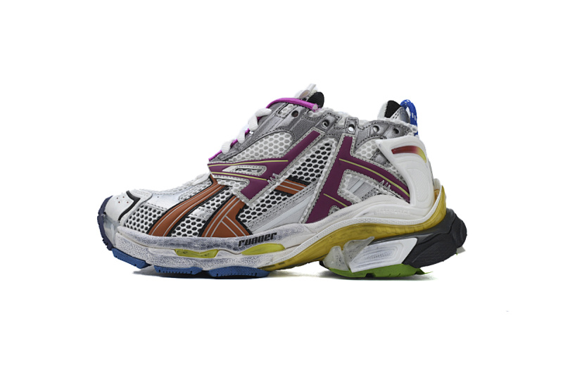 【CA1P7】银紫 巴黎世家7代减震运动跑步鞋 677403 W3RB6 8123 Balenciaga Runner Silver Purple