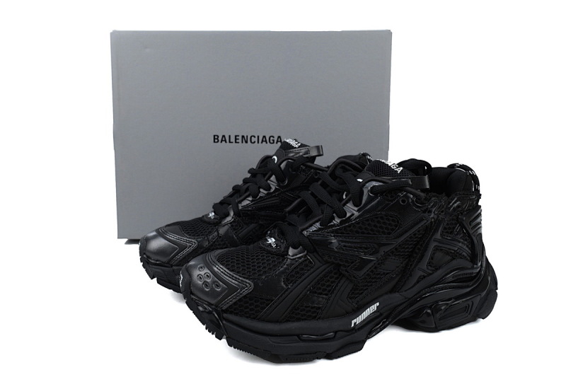 【CA1P7】全黑 巴黎世家7代减震运动跑步鞋656065 W3RA1 1000 Balenciaga Runner Black