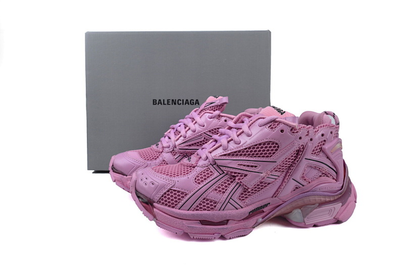 【CA1P7】粉色 巴黎世家7代减震运动跑步鞋 677402 W3RB1 5000 Balenciaga Runner Pink