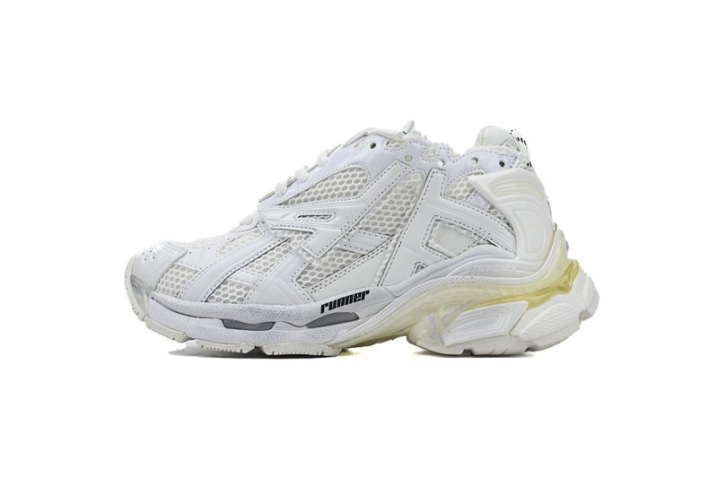 【CA1P7】全白 巴黎世家7代减震运动跑步鞋 677402 W3RB1 9000 Balenciaga Runner White
