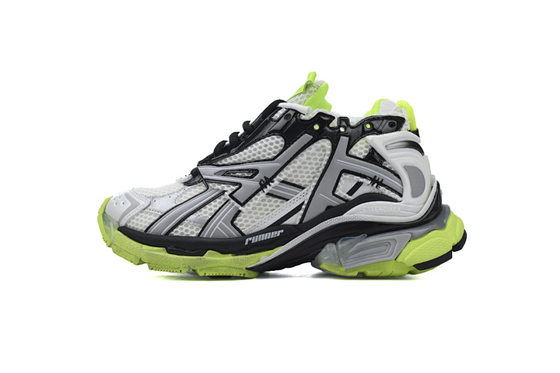 【CA1P7】黑白黄 巴黎世家7代减震运动跑步鞋 677402 W3RBP 1093 Balenciaga Runner Black White And Yellow