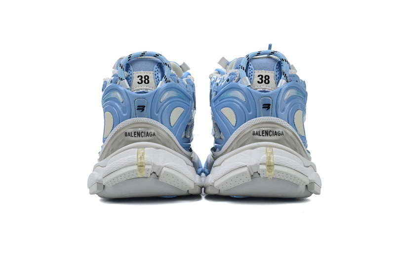 【CA1P7】白浅蓝 巴黎世家7代减震运动跑步鞋 677402 W3RB2 9744 Balenciaga Runner White Light Blue