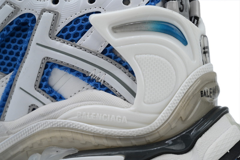 【CA1P7】白宝蓝 巴黎世家7代减震运动跑步鞋677403 W3RB3 4912 Balenciaga Runner White Blue