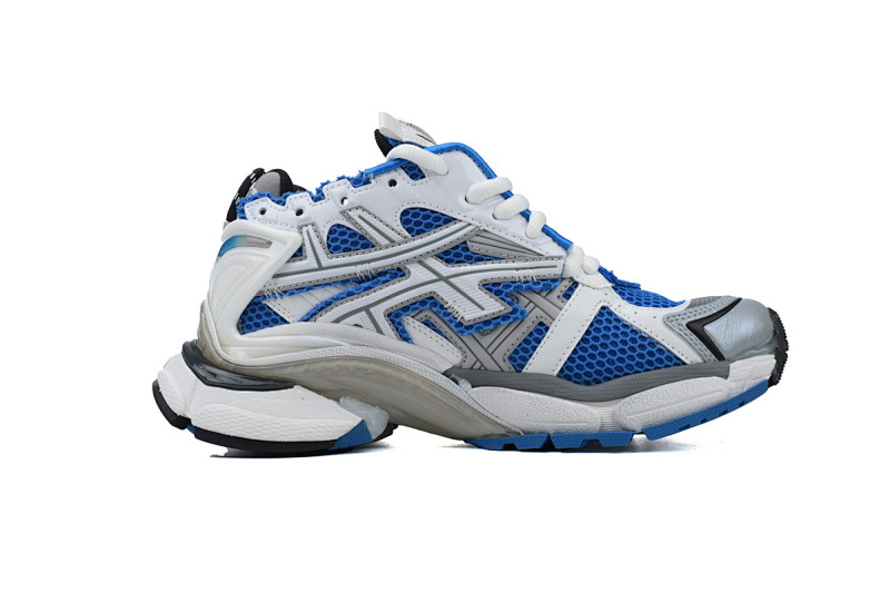 【CA1P7】白宝蓝 巴黎世家7代减震运动跑步鞋677403 W3RB3 4912 Balenciaga Runner White Blue