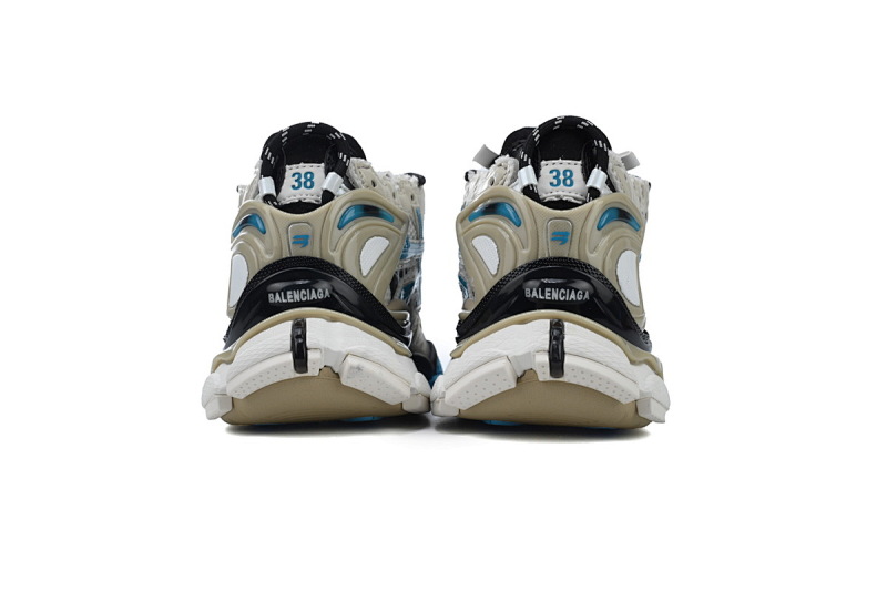 【CA1P7】米灰蓝 巴黎世家7代减震运动跑步鞋 677403 W0RB6 2028 Beige Grey Blue