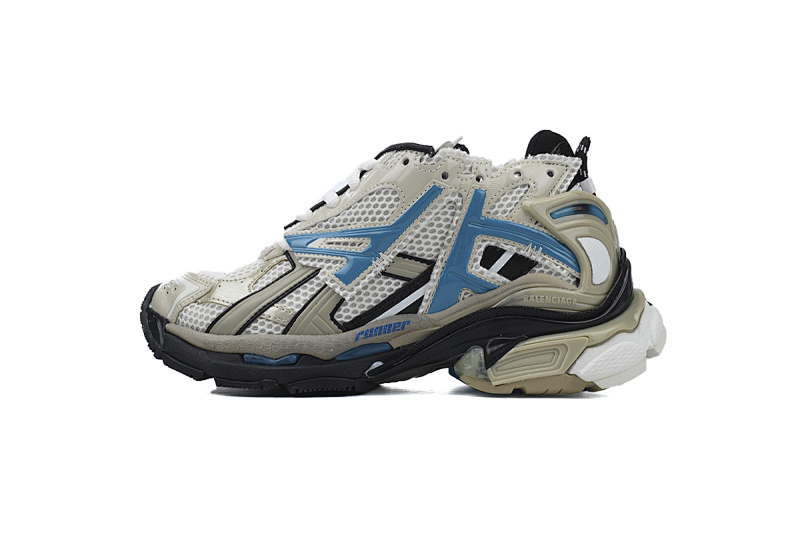【CA1P7】米灰蓝 巴黎世家7代减震运动跑步鞋 677403 W0RB6 2028 Beige Grey Blue