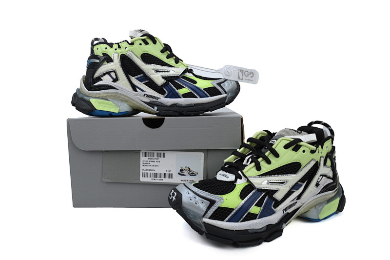 【CA1P7】灰蓝绿 巴黎世家7代减震运动跑步鞋 677403 W3RB5 5179 Balenciaga Runner Sneaker 'Grey Blue Green'