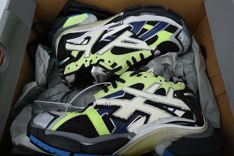 【CA1P7】灰蓝绿 巴黎世家7代减震运动跑步鞋 677403 W3RB5 5179 Balenciaga Runner Sneaker 'Grey Blue Green'