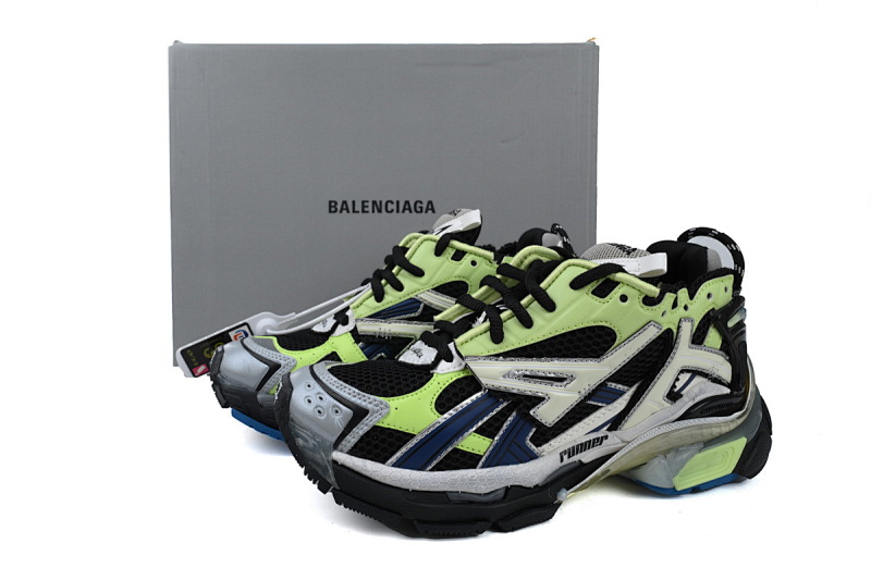 【CA1P7】灰蓝绿 巴黎世家7代减震运动跑步鞋 677403 W3RB5 5179 Balenciaga Runner Sneaker 'Grey Blue Green'