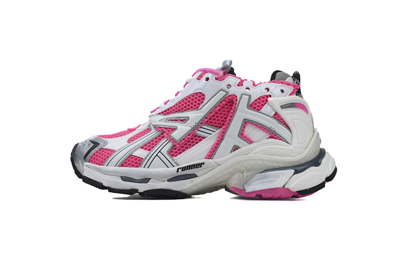 【CA1P7】白红粉 巴黎世家7代减震运动跑步鞋 677402 W3RBN 9155 Balenciaga White Red Powder