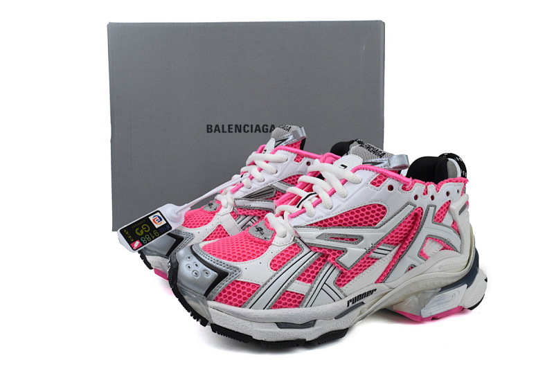 【CA1P7】白红粉 巴黎世家7代减震运动跑步鞋 677402 W3RBN 9155 Balenciaga White Red Powder