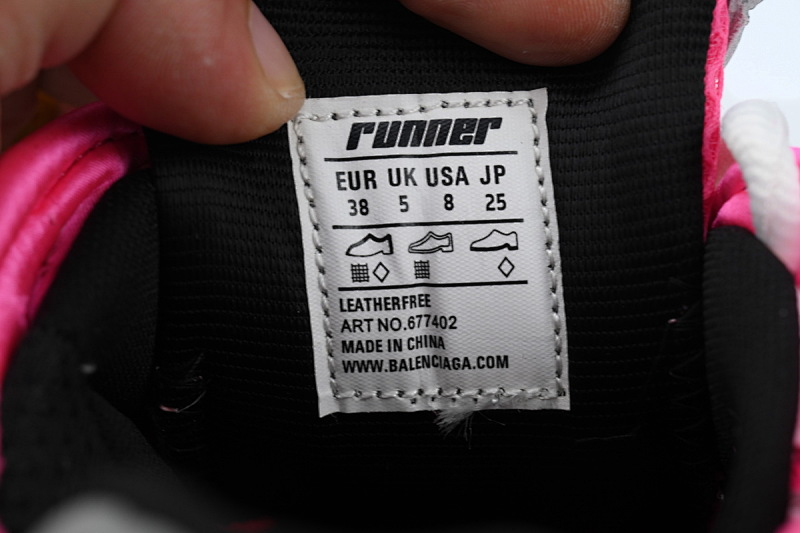 【CA1P7】白红粉 巴黎世家7代减震运动跑步鞋 677402 W3RBN 9155 Balenciaga White Red Powder