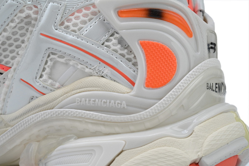 【CA1P7】白橙 巴黎世家7代减震运动跑步鞋 677403 W3RBM 2013 Balenciaga Runner Sneaker 'Eggshell Neon Orange'
