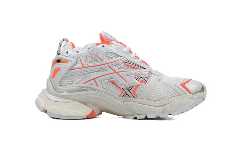 【CA1P7】白橙 巴黎世家7代减震运动跑步鞋 677403 W3RBM 2013 Balenciaga Runner Sneaker 'Eggshell Neon Orange'