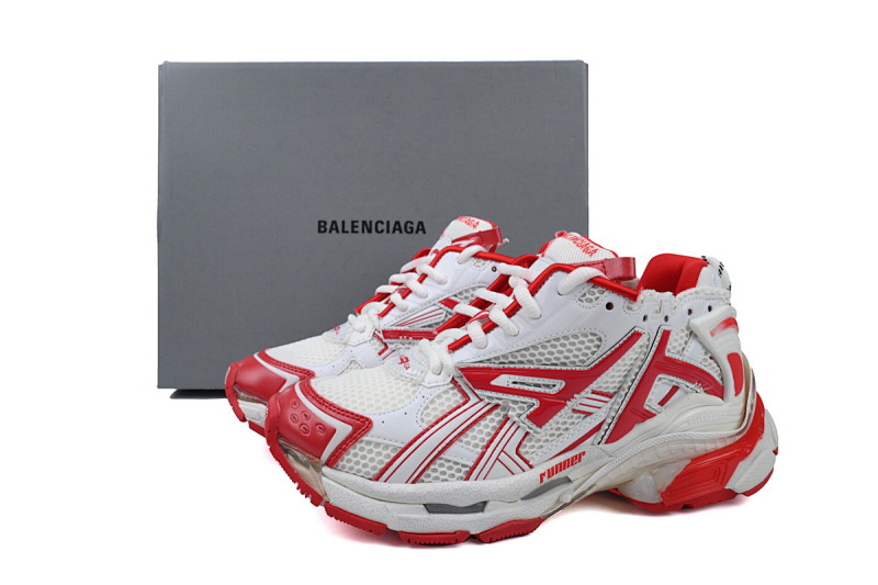 【CA1P7】白红 巴黎世家7代减震运动跑步鞋 677402 W3RB2 9060 Balenciaga Runner Blue White Red