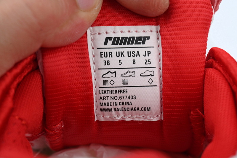【CA1P7】白红 巴黎世家7代减震运动跑步鞋 677402 W3RB2 9060 Balenciaga Runner Blue White Red