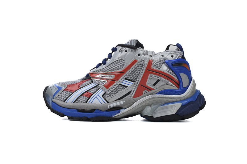 【CA1P7】白蓝橙 巴黎世家7代减震运动跑步鞋 677402 W3RB6 1264 Balenciaga Runner White Blue Orange