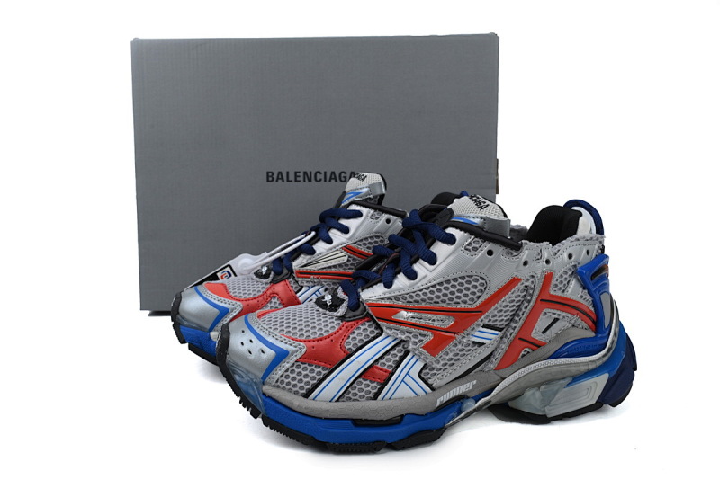 【CA1P7】白蓝橙 巴黎世家7代减震运动跑步鞋 677402 W3RB6 1264 Balenciaga Runner White Blue Orange