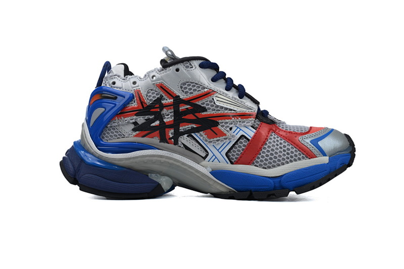 【CA1P7】白蓝印花 巴黎世家7代减震运动跑步鞋 677402 W3RB6 1264 Balenciaga Runner White And Blue Printing