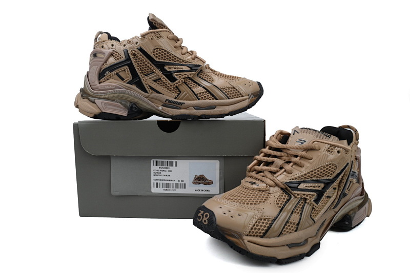 【CA1P7】黑褐色 巴黎世家7代减震运动跑步鞋 677402 W1RA8 0125 Balenciaga Dark Brown