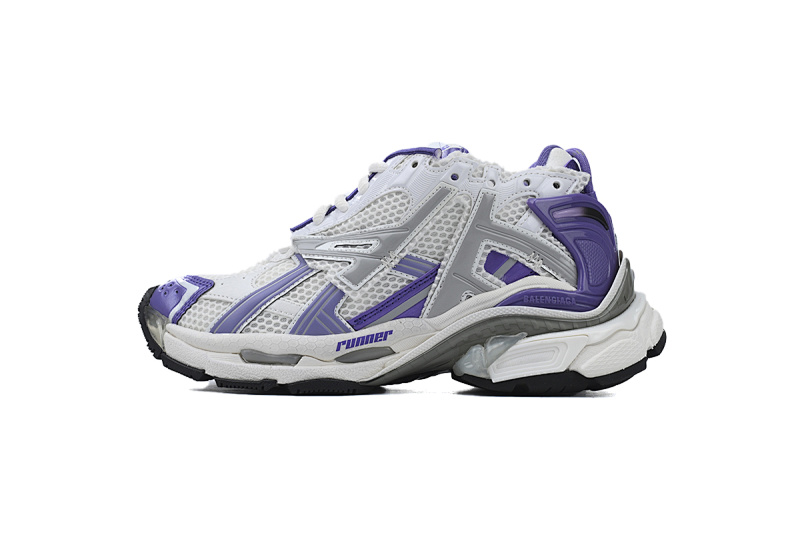 【CA1P7】白紫 巴黎世家7代减震运动跑步鞋 677402 W3RB2 5901 Balenciaga Runner White Purple
