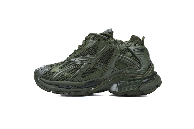 【CA1P7】深绿 巴黎世家7代减震运动跑步鞋 677403 W3RB1 3031 Balenciaga Runner Sneaker 'Dark Green'
