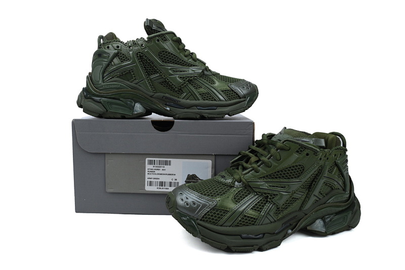 【CA1P7】深绿 巴黎世家7代减震运动跑步鞋 677403 W3RB1 3031 Balenciaga Runner Sneaker 'Dark Green'