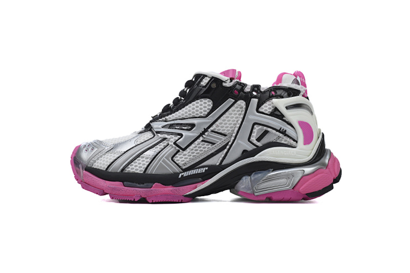 【CA1P7】银红 巴黎世家7代减震运动跑步鞋 677402 W3RB2 9155 Balenciaga Runner Silver Red