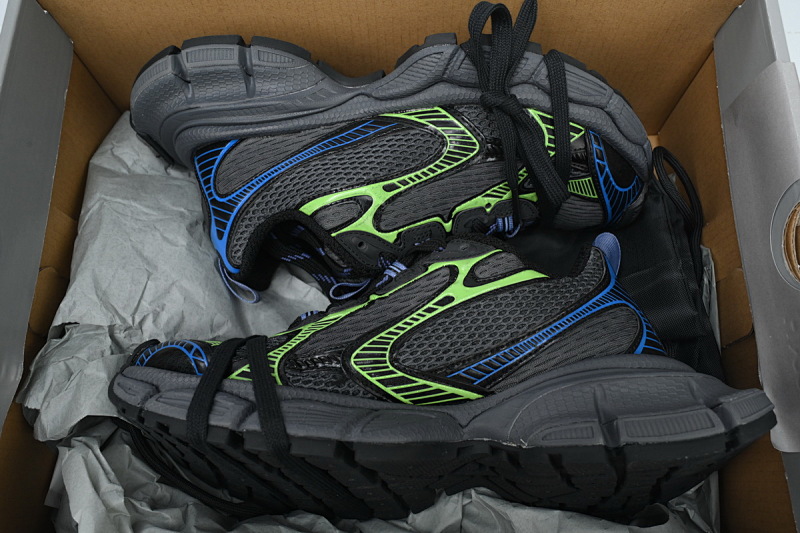 【DA0LJ】黑绿蓝-40 巴黎10代做旧 户外概念跑鞋734731 W3XDC 0235 Balenciaga Black Green Blue