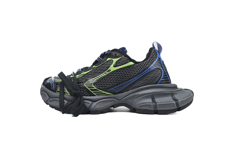 【DA0LJ】黑绿蓝-40 巴黎10代做旧 户外概念跑鞋734731 W3XDC 0235 Balenciaga Black Green Blue