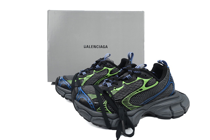 【DA0LJ】黑绿蓝-40 巴黎10代做旧 户外概念跑鞋734731 W3XDC 0235 Balenciaga Black Green Blue