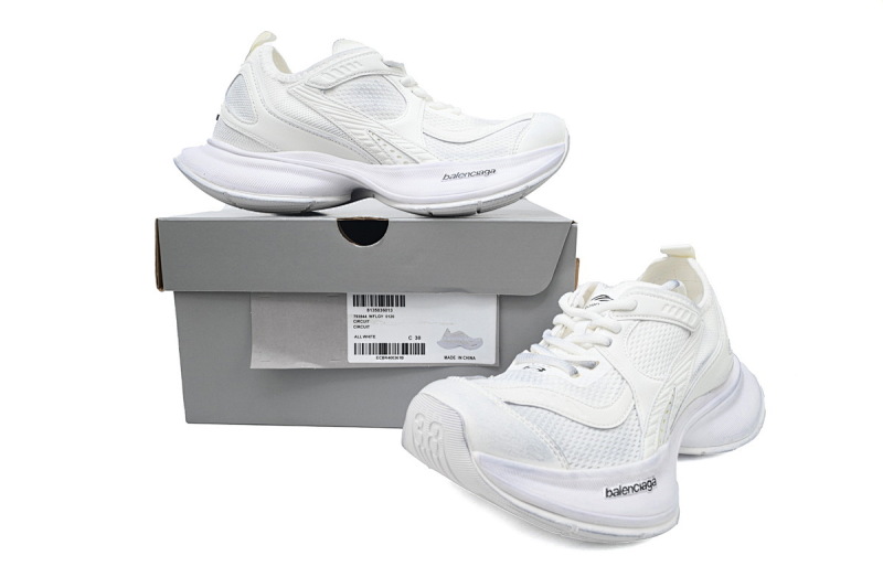 【DA0LJ】全白-1 巴黎12.5代 户外概念跑鞋 793944 WFLGY 0120 Balenciaga Circuit Sneaker 'Worn-Out - White'3
