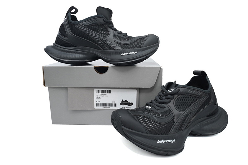 【DA0LJ】全黑-2 巴黎12.5代 户外概念跑鞋 793944 WFLGY 1000 Balenciaga Circuit Sneaker 'Worn-Out - Black'3