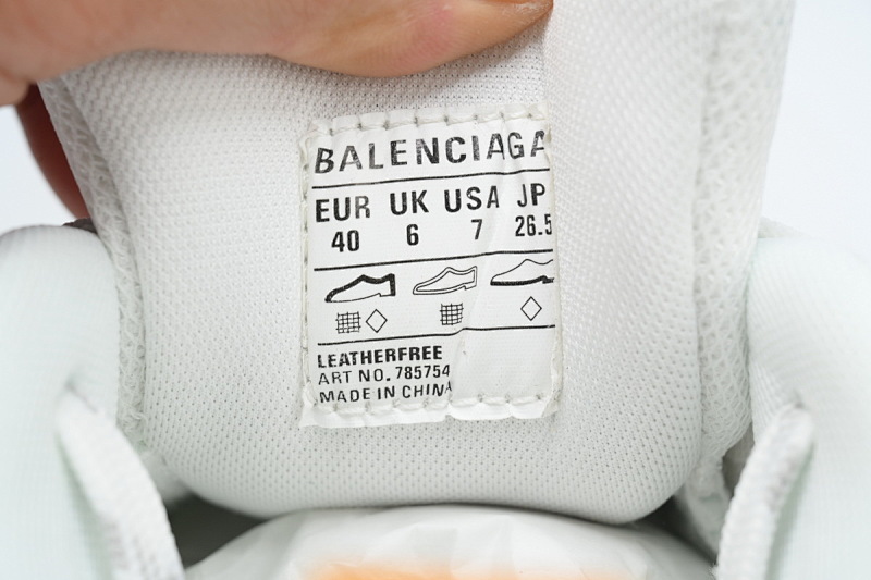 【DA5LJ】白蓝黄-15 纯原版巴黎世家 网布 圆头系带低帮 785754 W2MV1 9174 Balenciaga White Blue Yellow